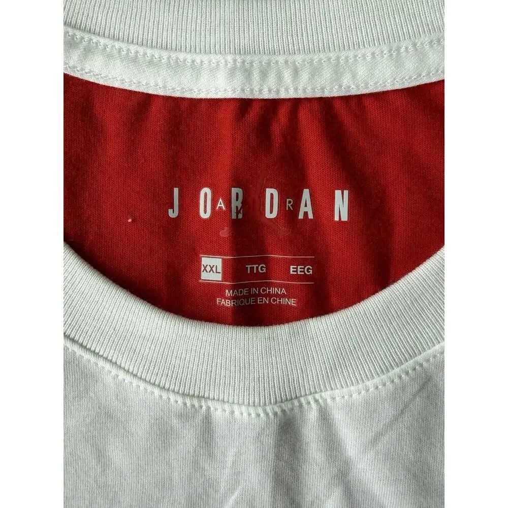 NikeAir Jordan T-Shirt Men's XXL Red White Huge Jumpman Logo Short Sleeve NWT